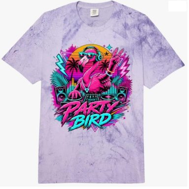 Flamingo DJ Party T-Shirt Lustiges Witziges Flamingo DJ Party Sommer-Urlaub Malle Rave Festival Design Comfort Colors Adult Heavyweight T-Shirt Outfit