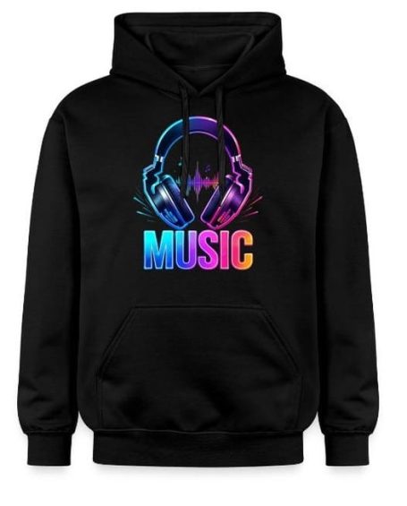 EDM Kopfhörer Hoodie Bunte EDM Kopfhörer, elektronische Musik, Neon, Techno Musik Hoodie, Pullover, Kleidung, Outfit, Bekleidung
