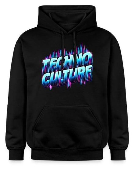 Techno Culture Hoodie Techno Culture Equalizer Electronic Music Lettering Hoodie Pullover Clothing Wear Gift