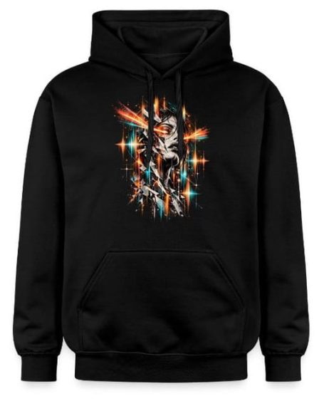 Female Face EDM Hoodie Elektronische Techno Musik- Female Eyes Face Rave Graphik Design Rave Klamotten Outfit Pulli Hoodie