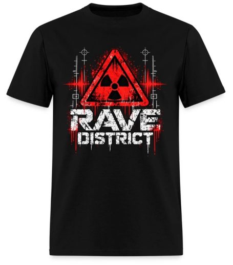 Rave District Techno Fesitval T-Shirt für Fans der elektronischen Musik - Damen und Herren