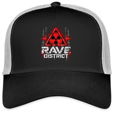 Techno and Hardstyle Rave District Graphic Electronic Music EDM Design Festival Trucker Cap Gift