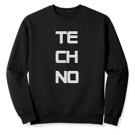 Techno Schriftzug Elektronische Musik Festival Rave Geschenk Outfit Sweatshirt