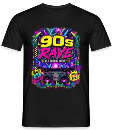 90er Retro T-Shirt 24,95 Euro 90s und 90er Retro Mallorca Sommer Musik Party Geschenk Outfit T-Shirt für Damen und Herren