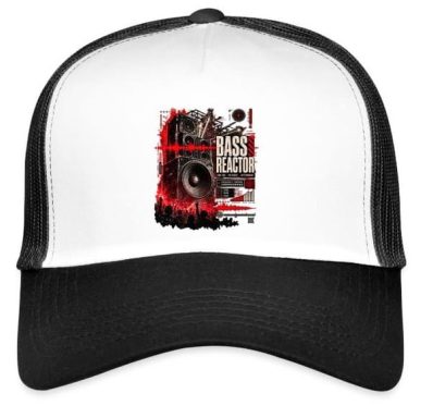 Techno Electronic Music Bass Reactor Speaker Soundwave Rave EDM Trucker Cap