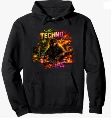 テクノ・アンダーグラウンド フーディー テクノ・アンダーグラウンド DJ ターンテーブル レイヴ・フェスティバル ファッション ユニセックス フーディー(男女兼用) _日本