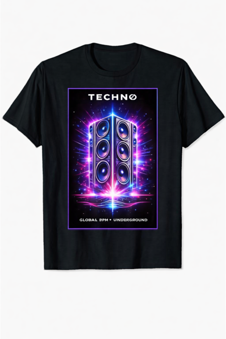 Techno Global BPM Underground Soundsystem Speaker Rave Festival Outfit  T-Shirt
