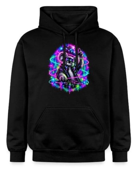 DJ-Koala Hoodie Lustiger, humorvoller Techno- und Elektronik-Musik-Hoodie mit DJ-Koala-Motiv – Geschenk für Rave Party Festivals