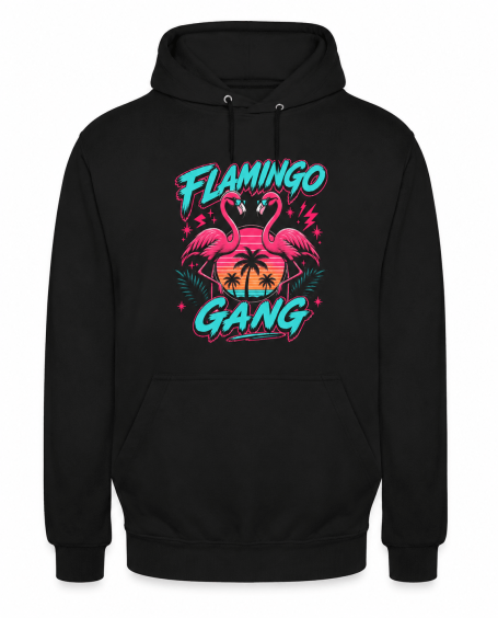 Flamingo Gang Party Techno Musik Festival Design Outfit für Damen und Herren