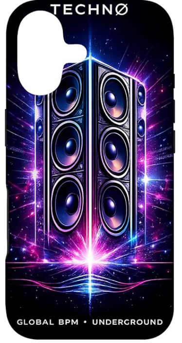 Custodia Techno-Rave Custodia Regali per iPhone Outfit per un festival techno-rave