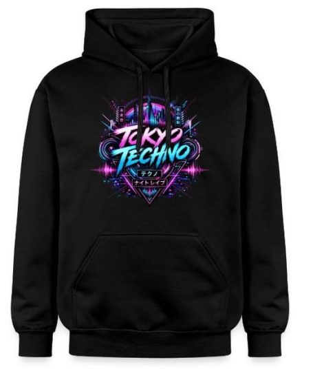 Tokio Techno Japan Hoodie Tokio Techno Japan Soundwave Elektronische Musik Rave Kleidung Bekleidung Hoodie Pullover Outfit für Festivals