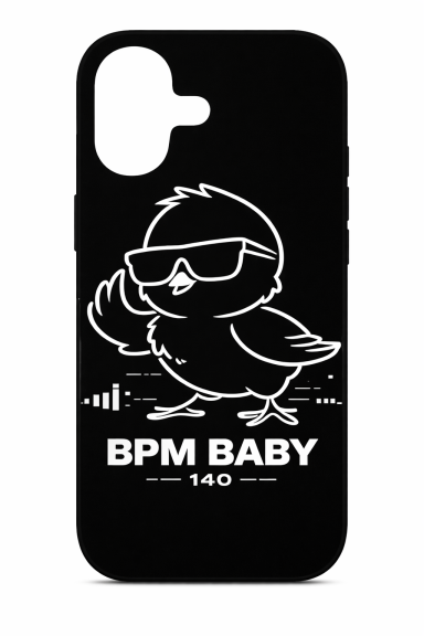 Funny Humorous BPM Chicken Baby 140 - Electronic EDM Techno Rave  Design Case for iPhone