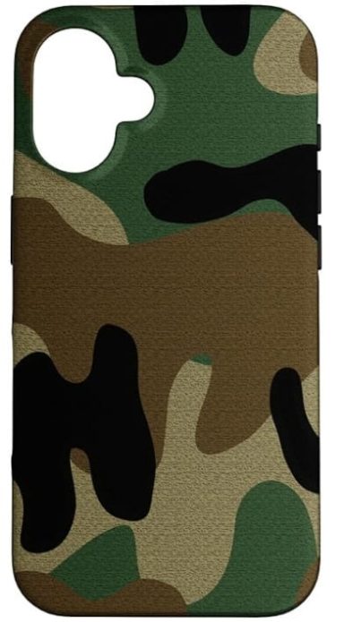 Handy-Hülle Phone Case für iPhone Camo Camouflage Olive-Grün Tarn-Muster Fleck-Tarn Design