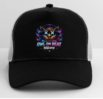 Techno Owl Trucker Cap Techno Owl Electronic Music Cap für Damen und Herren und Musik Festivals als Outfit