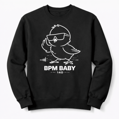 BPM Baby 140 Techno Poussin Rave  Vêtements Musique Électronique Sweat-Shirt